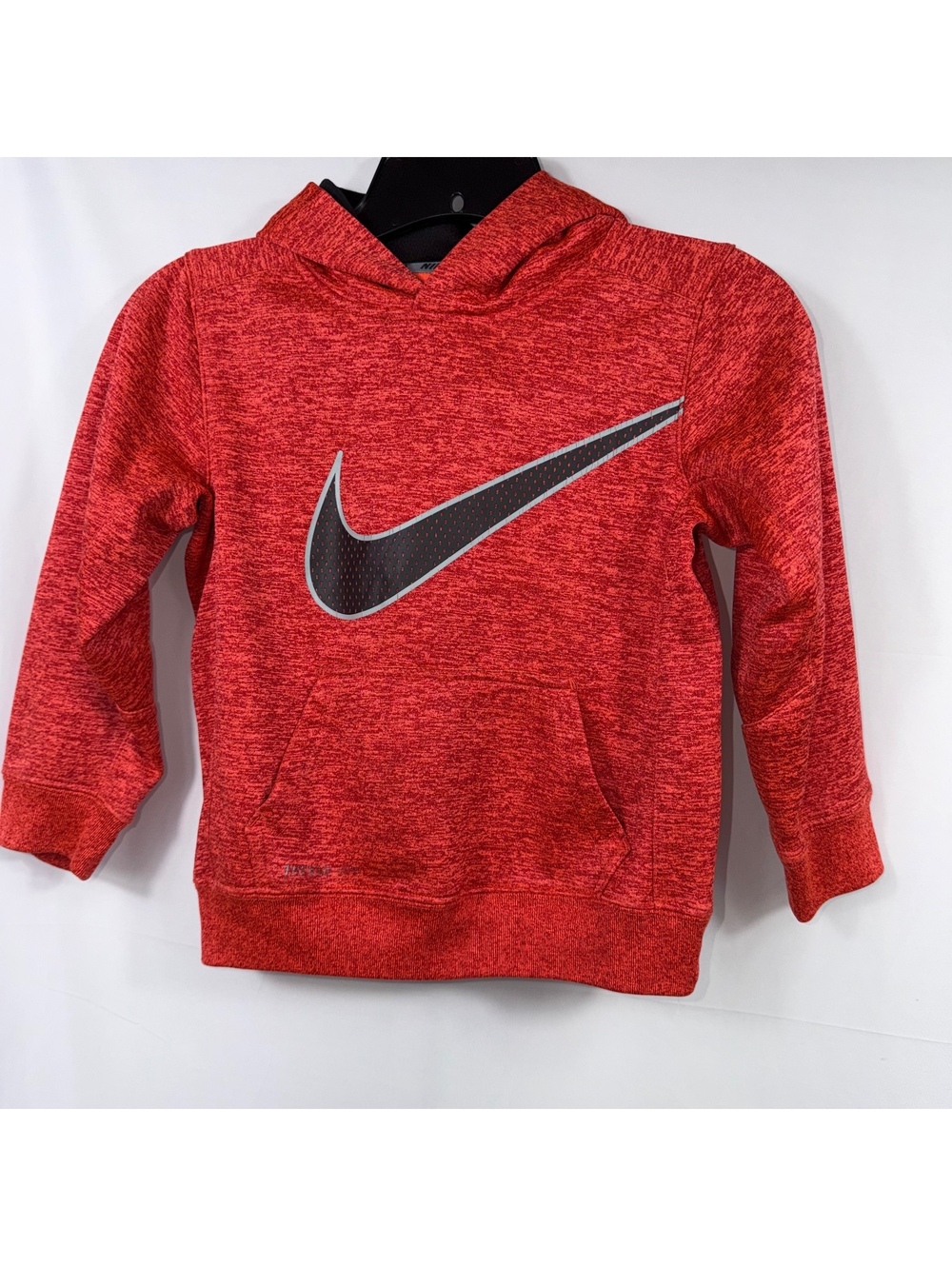 Nike Therma-FIT Kids Size 7 Red Swoosh Hoodie